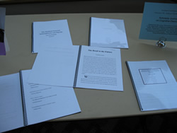 Some of the scholarly journals researched and written by students in Prof. Tina Love's U100 class.